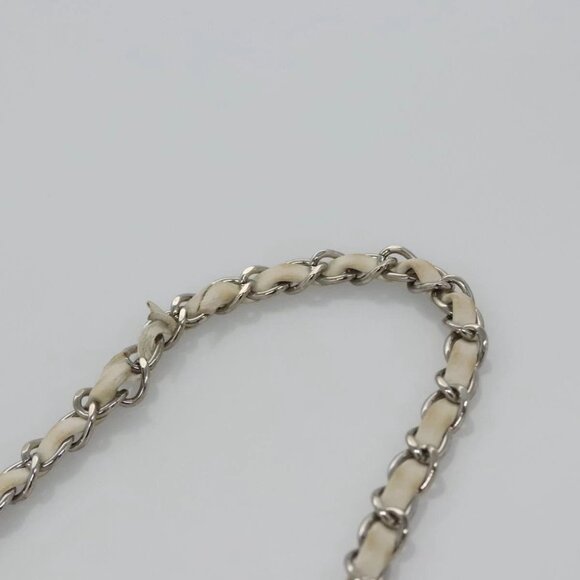 CHANEL Chain Shoulder Bag pile White CC Auth EC613 - Picture 8 of 16
